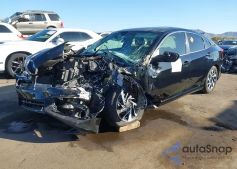 2018 Honda Civic Ex из США, поврежденный, VIN 2HGFC2F74JH500467